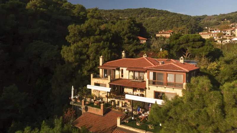 A view of Erguvanlı Ev and its surroundings